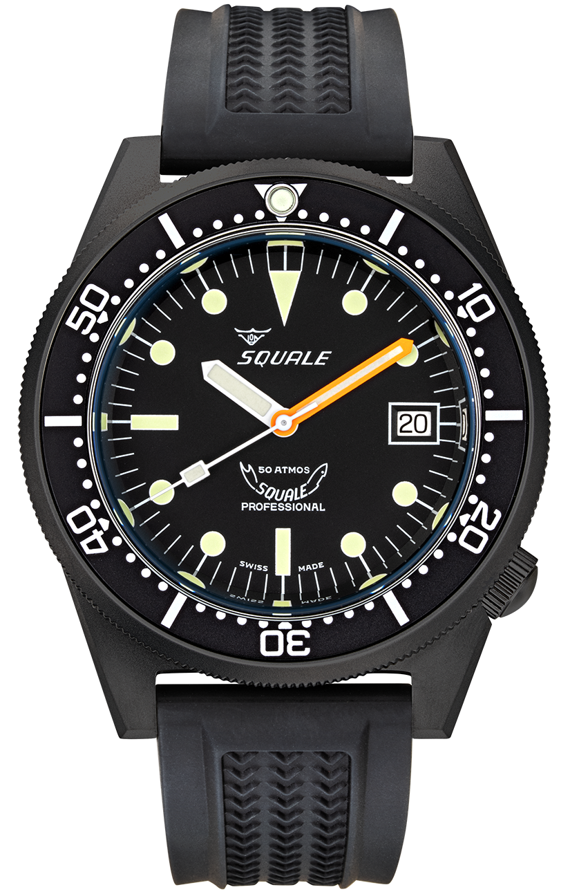 Squale Watch 1521 PVD Rubber 1521PVD.VO