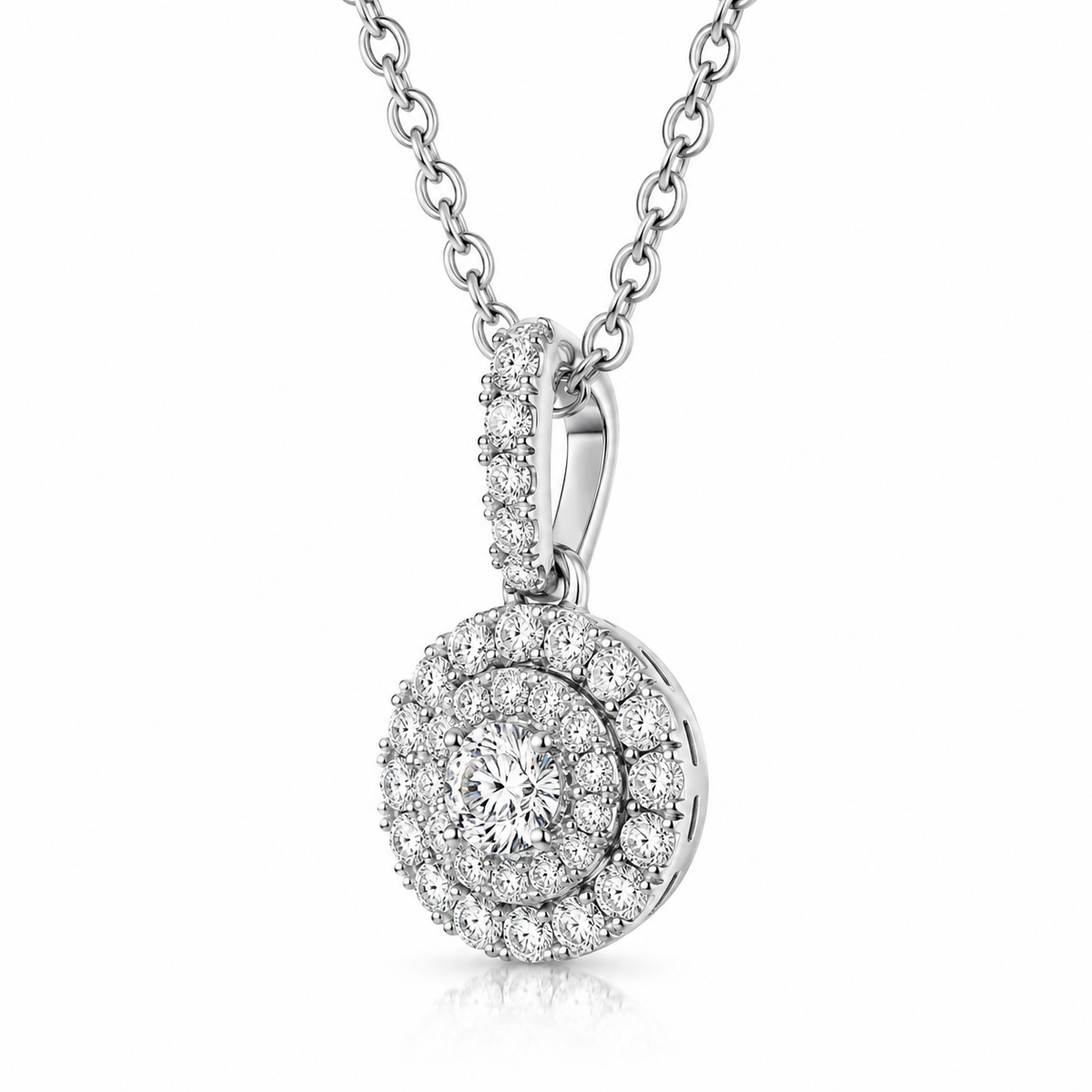 18ct White Gold Diamond Two-Piece Jewellery Gift Set - Image 4