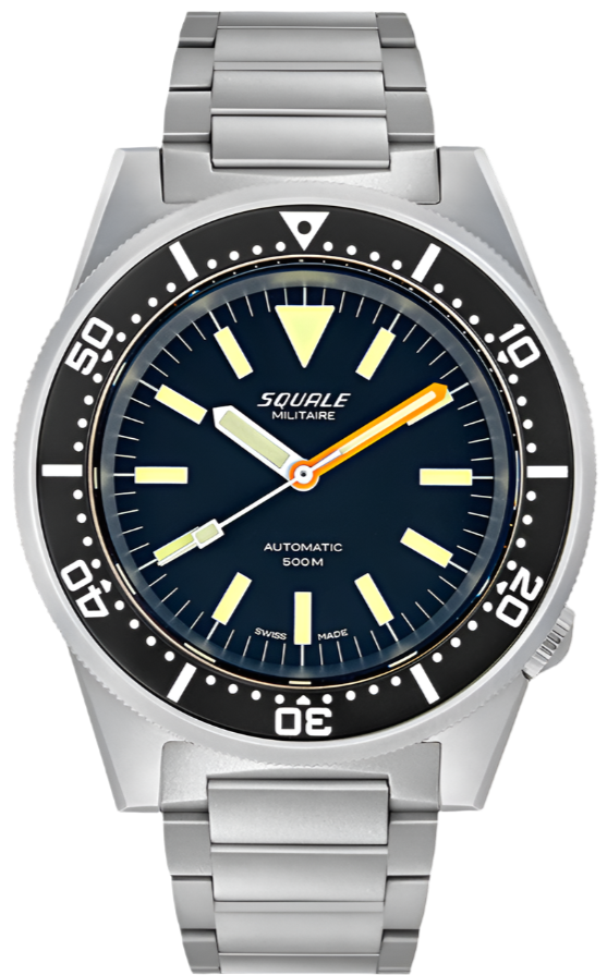 Squale Watch 1521 Militaire Blasted Bracelet 1521MILBL.SQ20S