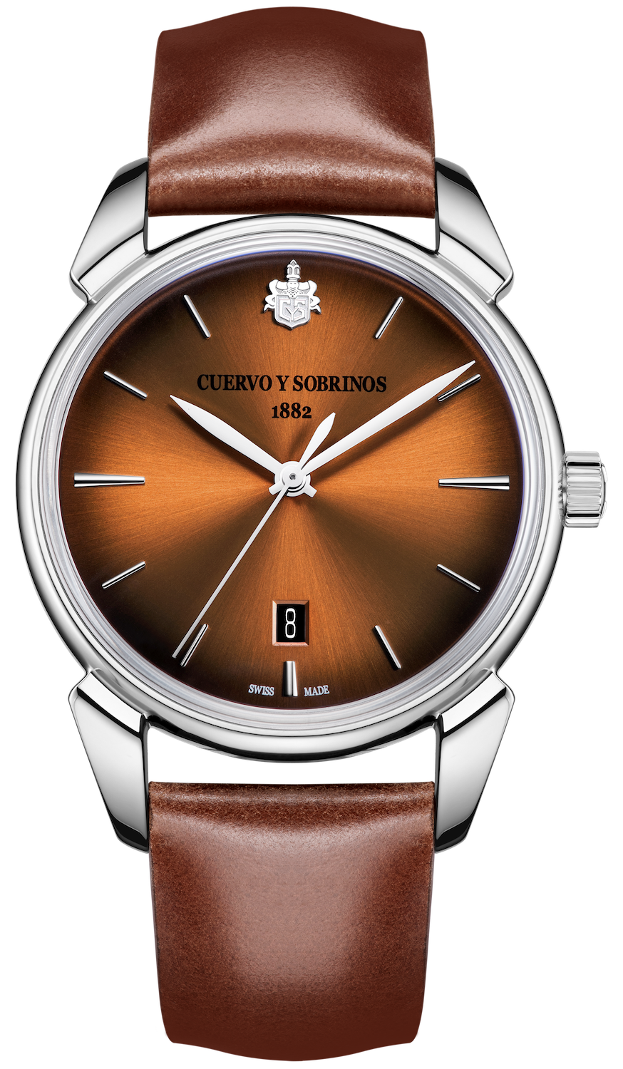 Cuervo y Sobrinos Watch Historiador Asturias Brown 3195.1AST