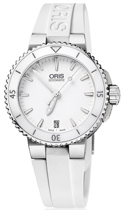 Oris Watch Aquis Date Lady Rubber 01 733 7652 4156-07 4 18 31