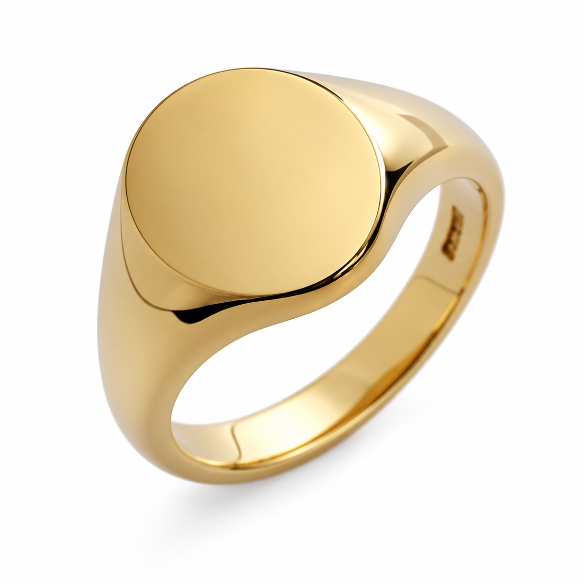 9ct Yellow Gold Large Oval Signet Ring