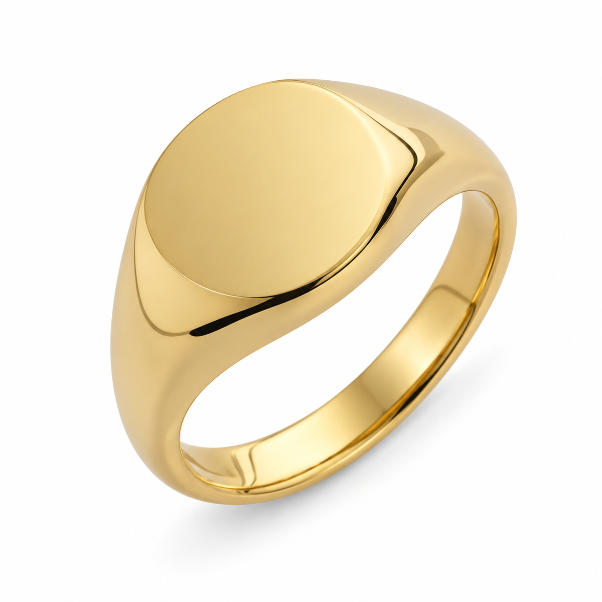 9ct Yellow Gold Small Cushion Signet Ring