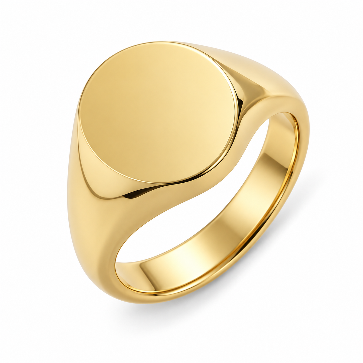 9ct Yellow Gold Small Oval Signet Ring
