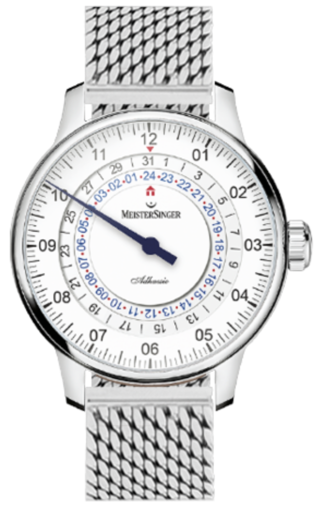 MeisterSinger Watch Adhaesio Milanaise Bracelet AD901 Milanaise Bracelet