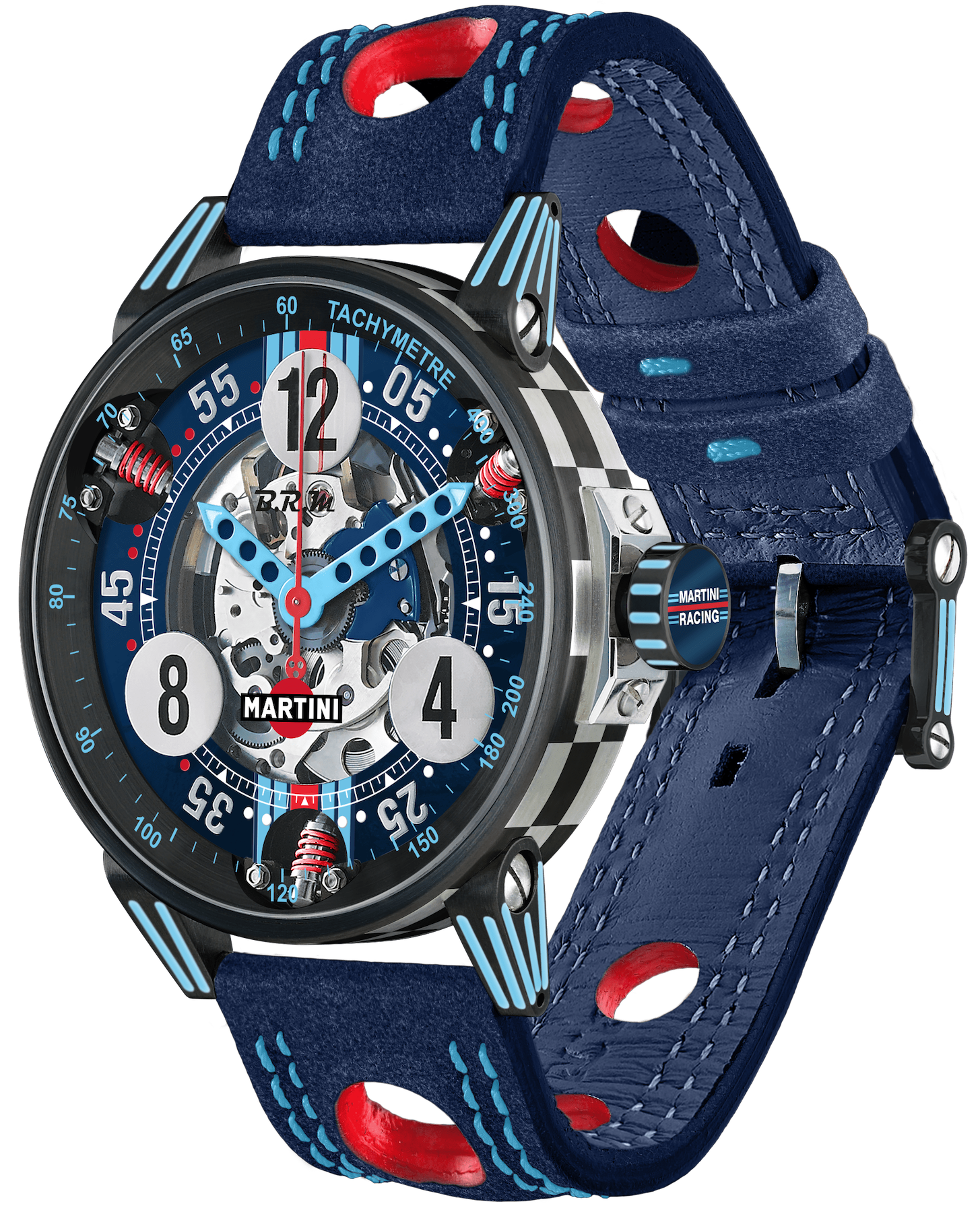 B.R.M. Watch V6-44 Martini Racing Limited Edition V6-44-SA-SQ-DAM-MR02