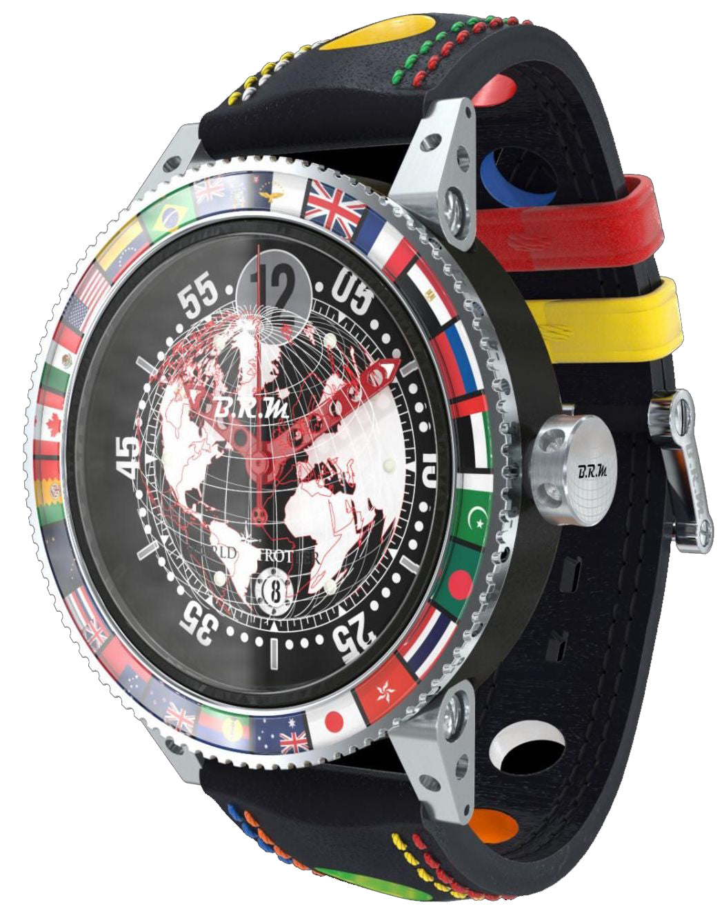 B.R.M Watch GMT6 World Trotter Chronograph