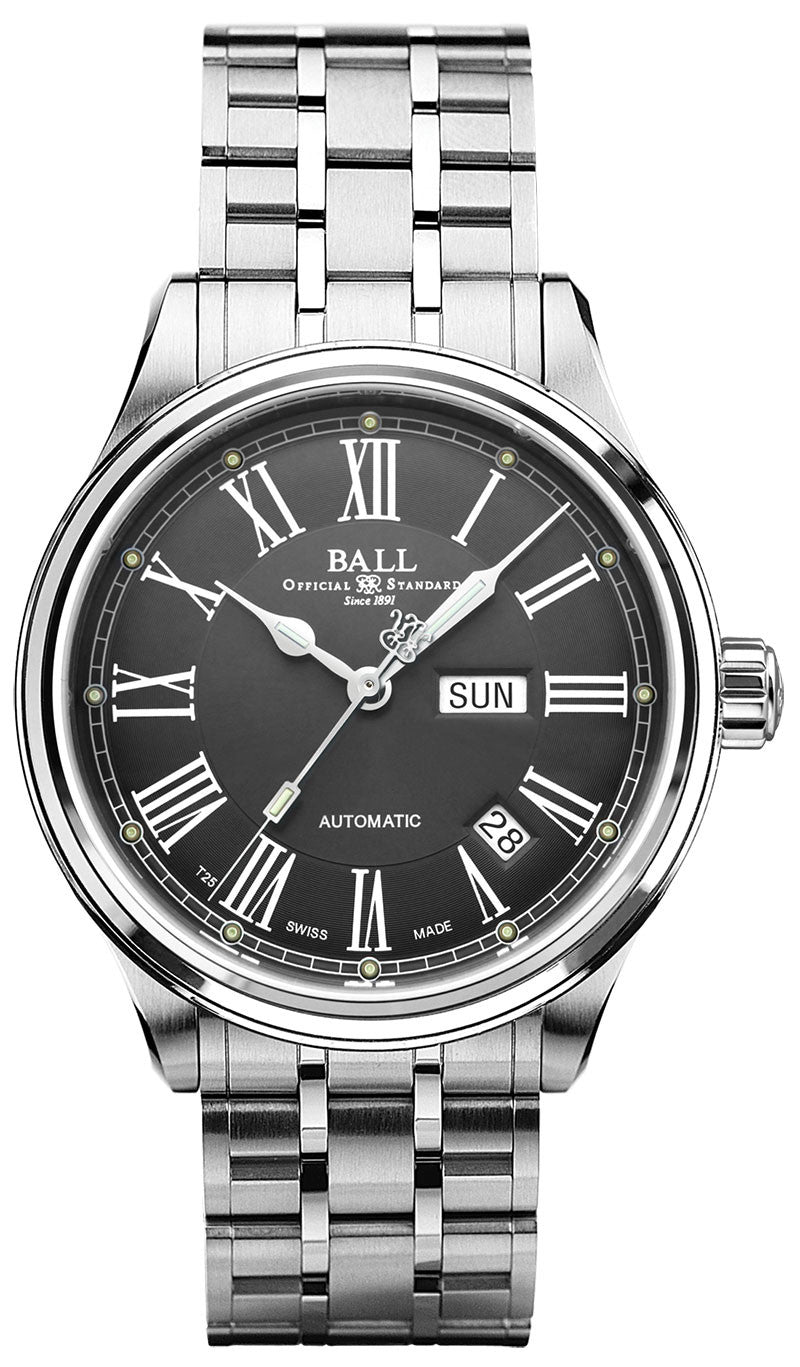 Ball Watch Company Trainmaster Roman NM1058D-S4J-GY