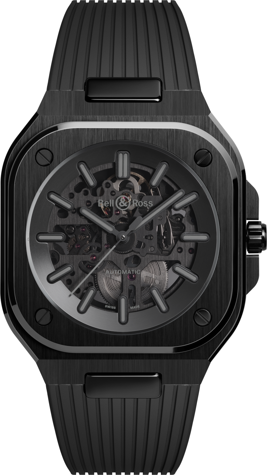 Bell && Ross BR 05 Skeleton Phantom Ceramic Limited Edition Watch BR05A-PH-SK-CE/SRB