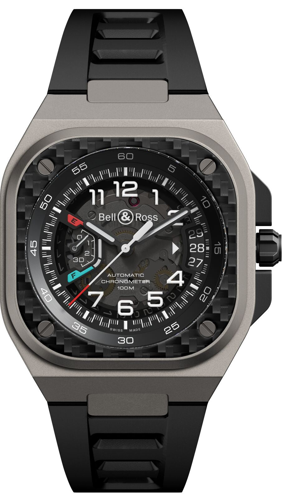 Bell && Ross Watch BR-X5 Racing Rubber Limited Edition BRX5R-RAC-TI/SRB