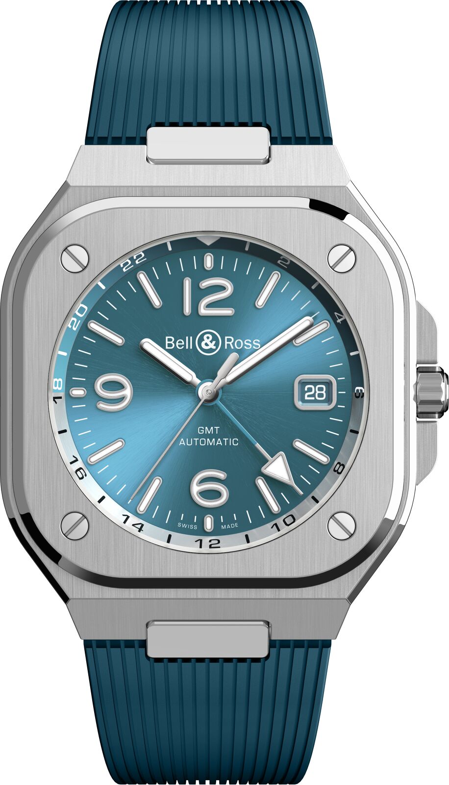 Bell & Ross Watch BR 05 GMT Sky Blue BR05G-PB-ST/SRB.