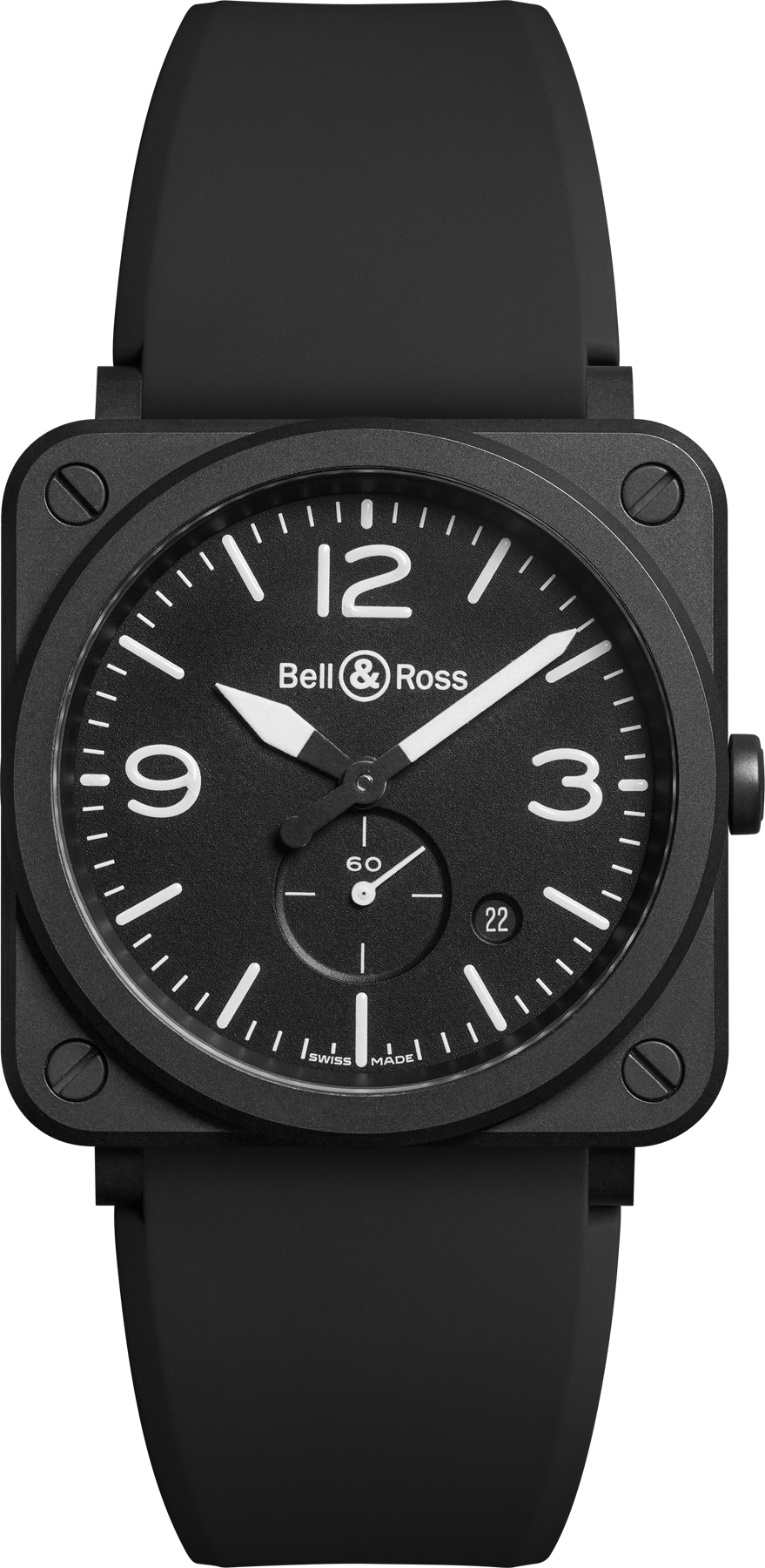 Bell & Ross Watch Black Matt Quartz BRS-BL-CEM