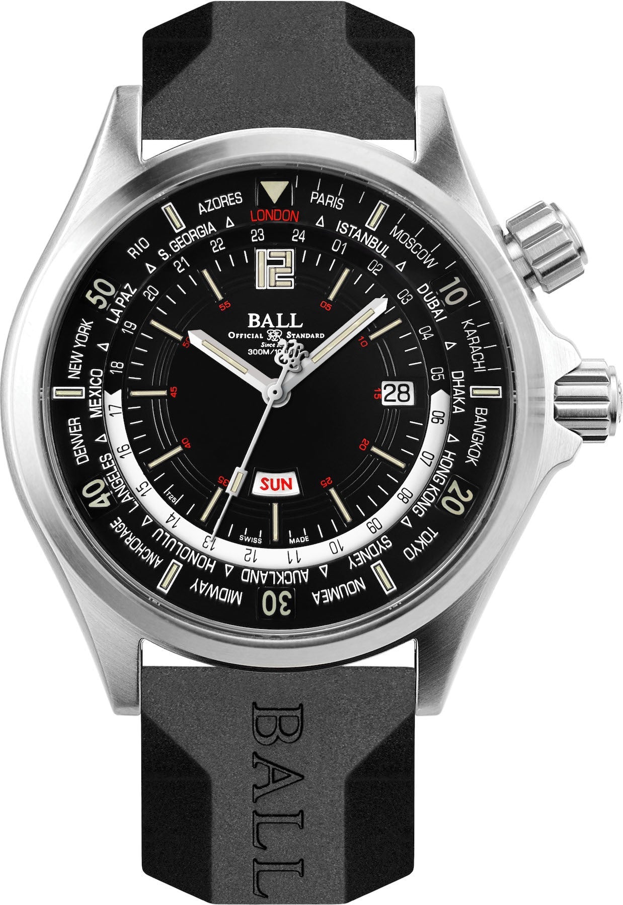 Ball Watch Company Engineer Master II Diver Worldtime. DG2022A-P3AJ-BK