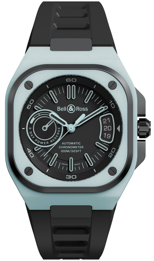 Bell && Ross Watch BR-X5 Blue LUM Limited Edition BRX5R-BLUM-TC/SRB