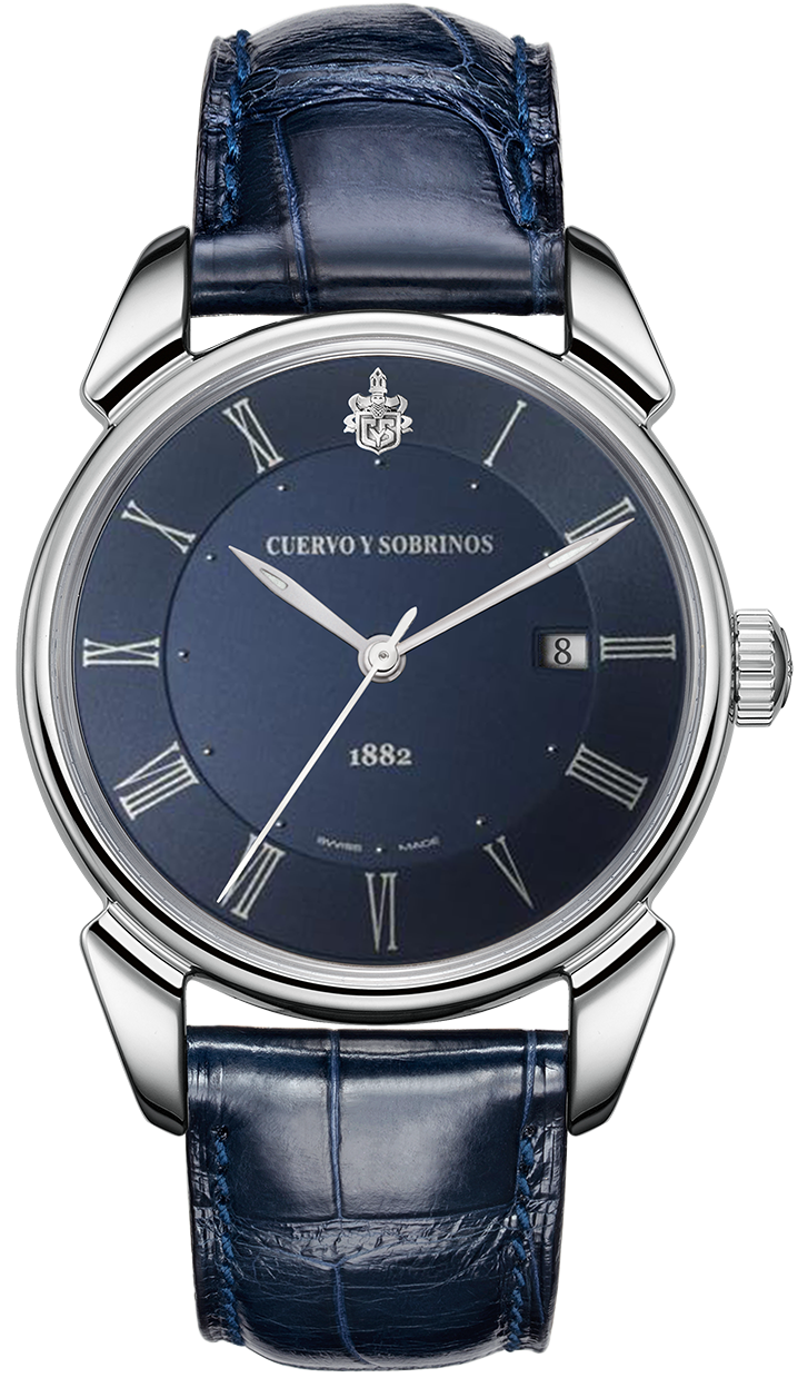 Cuervo y Sobrinos Watch Historiador Segundos Centrales 3195.1CS.BR