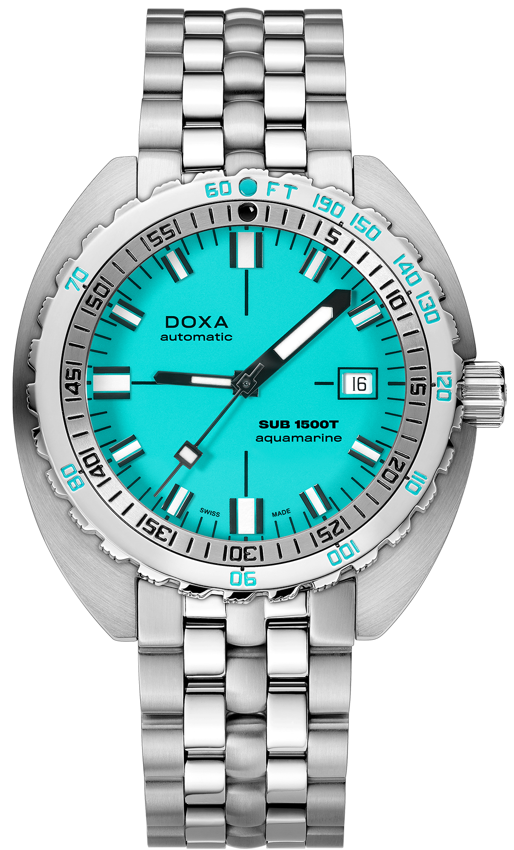 Doxa Watch 1500T Aquamarine Bracelet 881.10.241.10