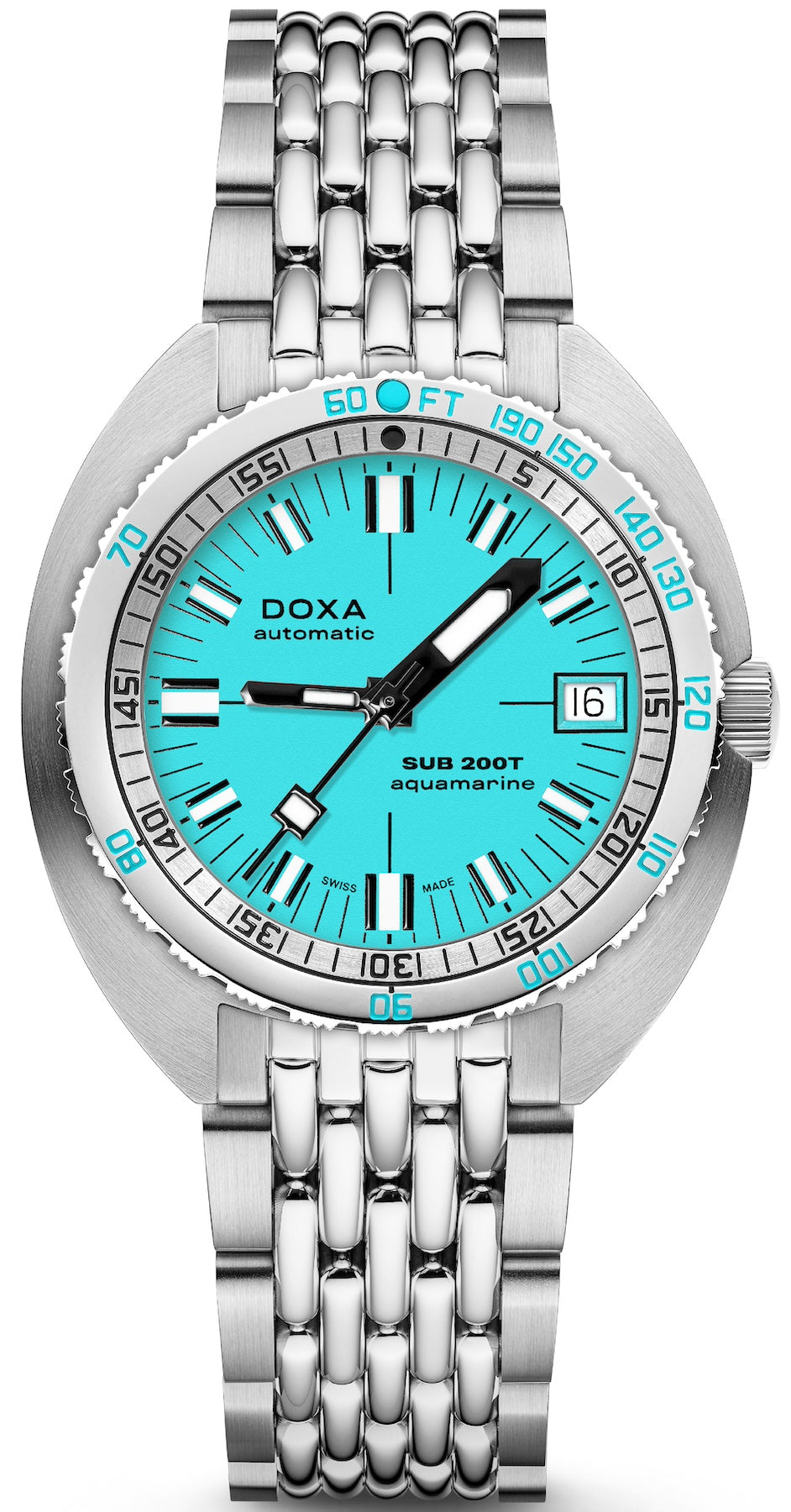 Doxa Watch SUB 200T Aquamarine Iconic Bracelet 804.10.241.10
