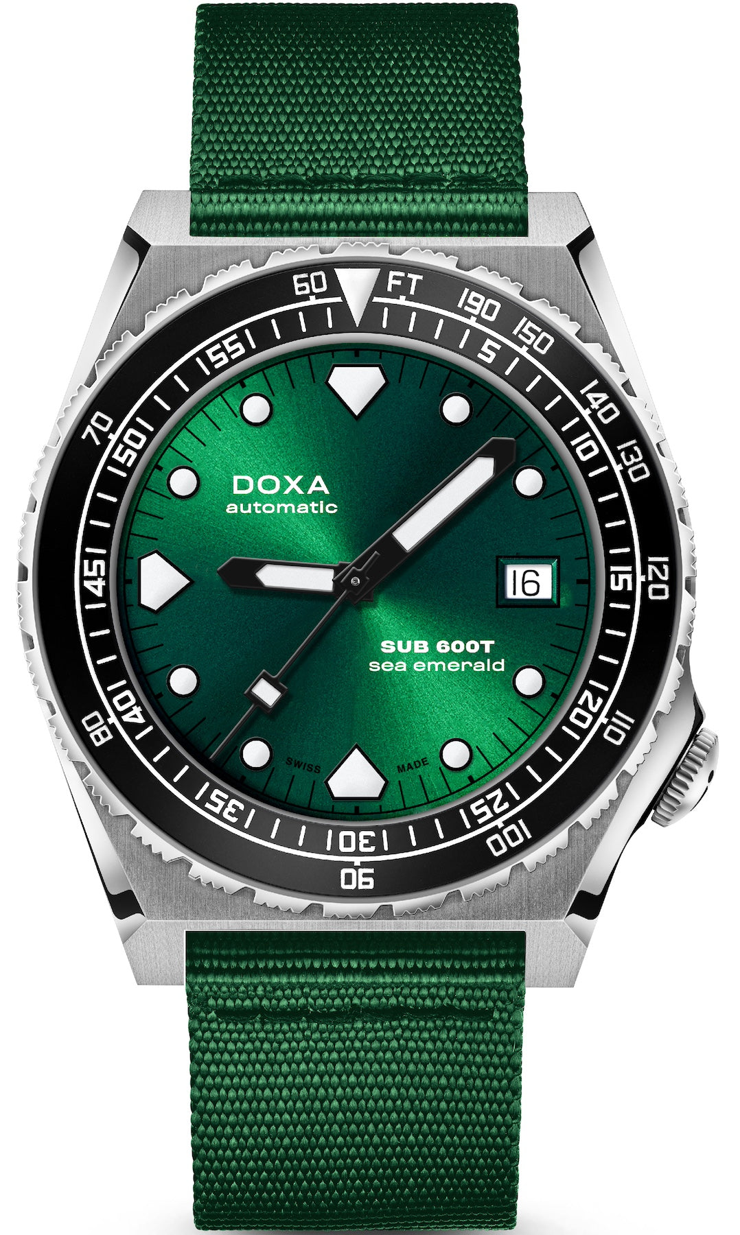 Doxa Watch SUB 600T Sea Emerald Ceramic Nato 861.10.131.26-N