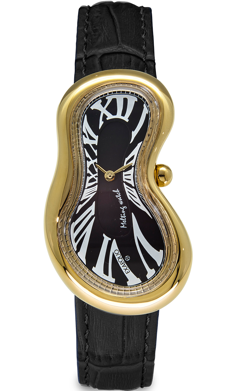 Exaequo Watch Melting PVD Gold Black EX0002.0001