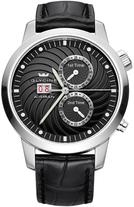 Glycine Watch Airman 7 Black 3919.19-LBK9
