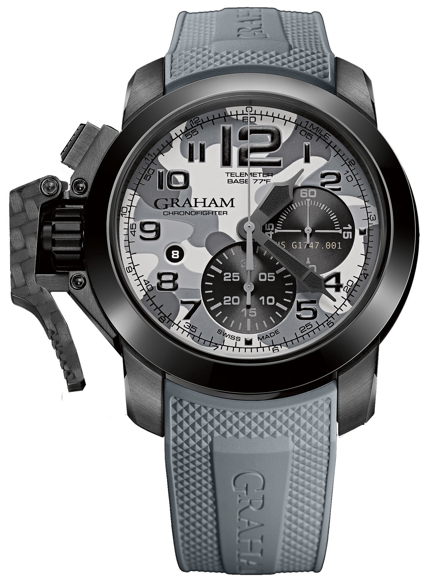 Graham Watch Chronofighter Oversize Black Arrow Farenheit Grey 2CCAU.S02B.K97N