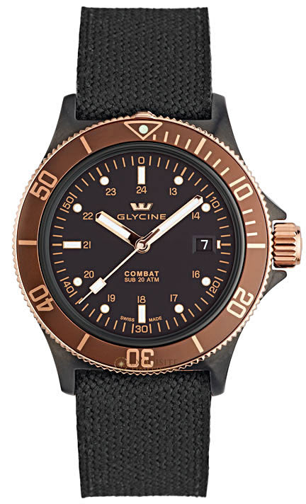 Glycine Watch Combat SUB Golden Eye 3863.399 C6-TBA9