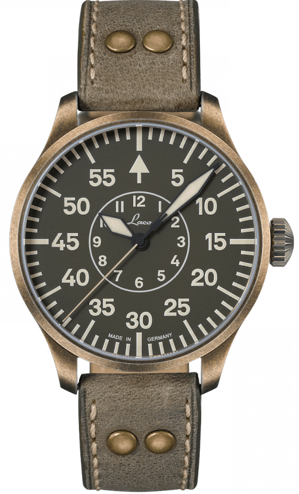 Laco Watch Pilot Basic Aachen Oliv 42 862128