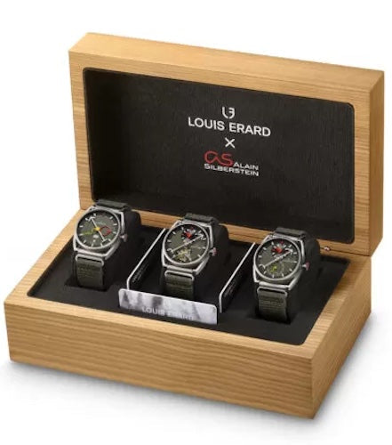 Louis Erard Watch Louis Erard x Alain Silberstein Khaki Triptych Set