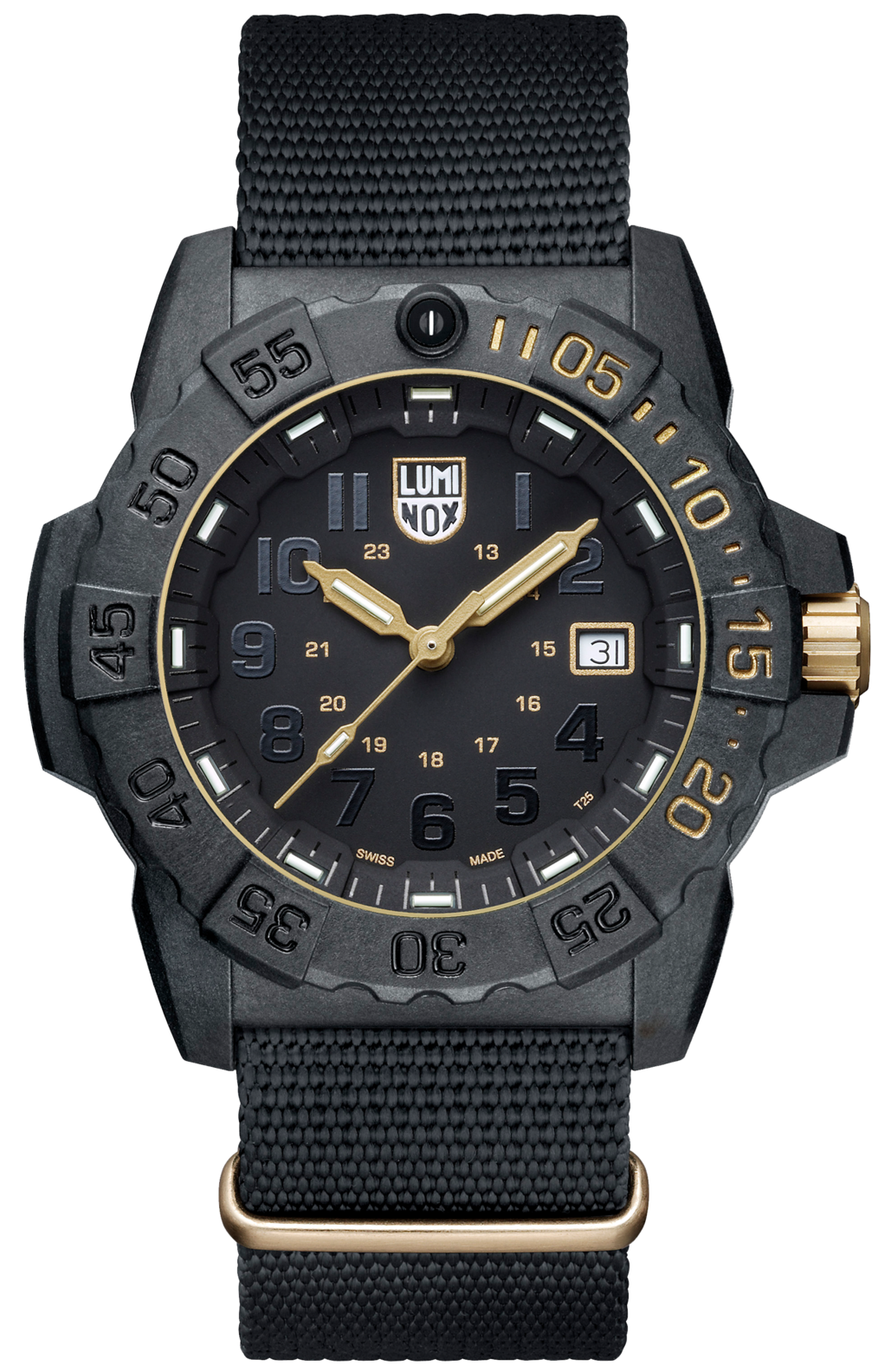 Luminox Watch Navy Seal Steel 3500 Series Limited Edition 3501.GOLD.SET
