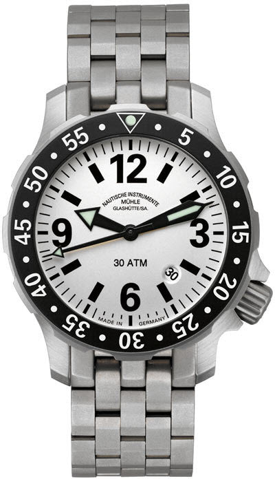 Muhle Glashutte Marinus SS Black Bezel D M1-28-45-MB