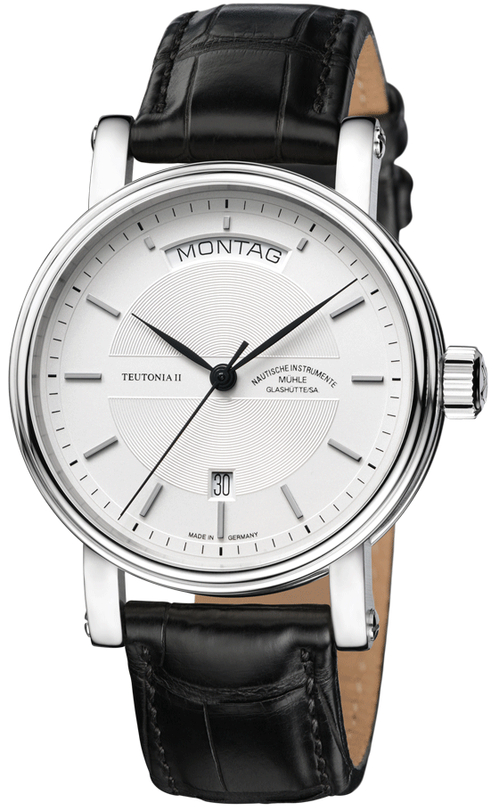 Muehle Glashuette Watch Teutonia II Tag Datum M1-33-65-LB