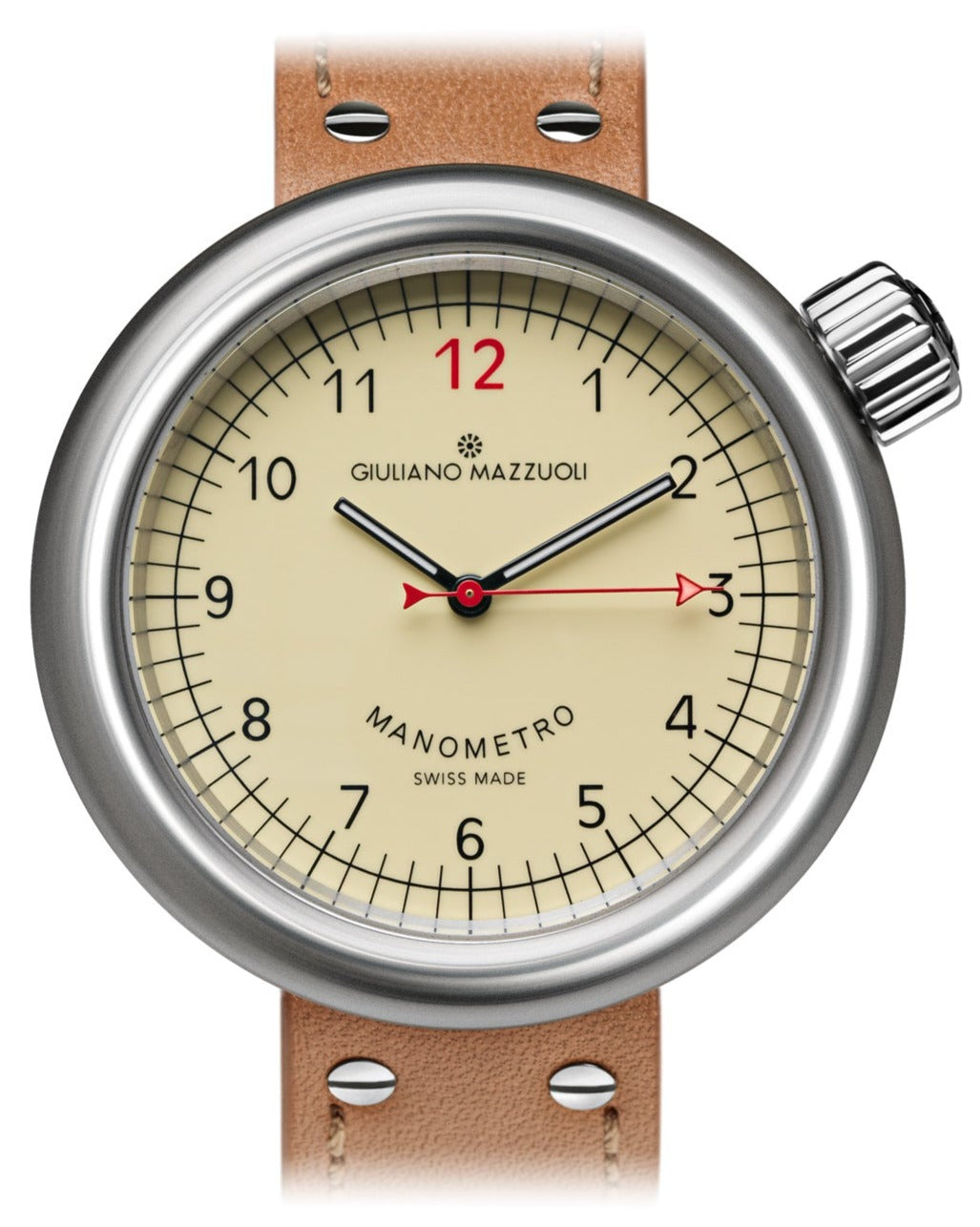 Giuliano Mazzuoli Watch Manometro Brushed Ivory MRB01N.