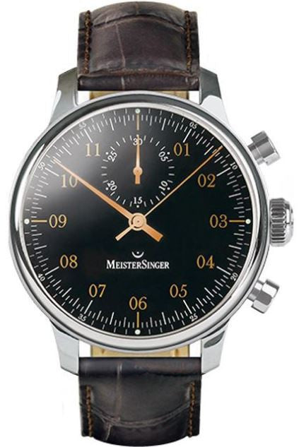 MeisterSinger Watch Singular MM402G Croco Print Black