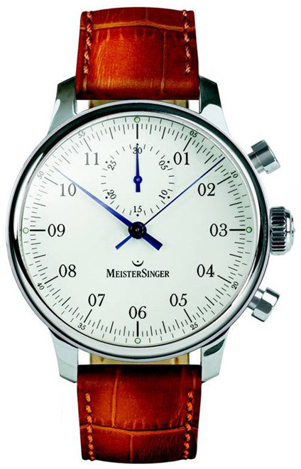 MeisterSinger Watch Singular S MM401 Croco Print Cognac
