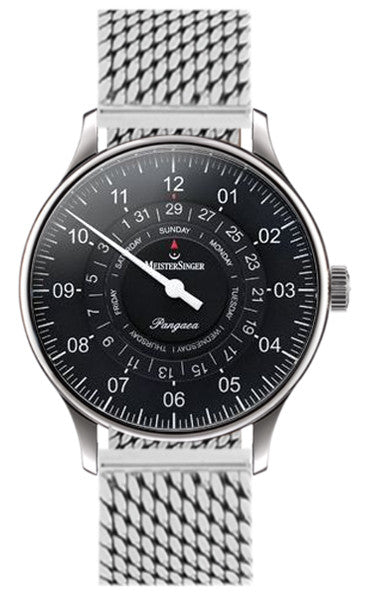 MeisterSinger Watch Pangaea Day Date Bracelet PDD907 MILANAISE BRACELET