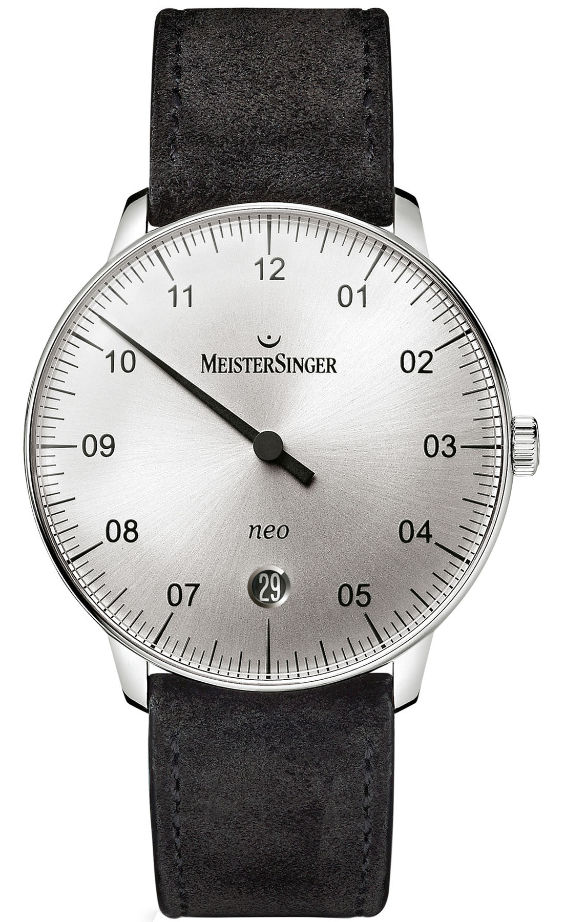 MeisterSinger Watch NEO NE901N Suede Black