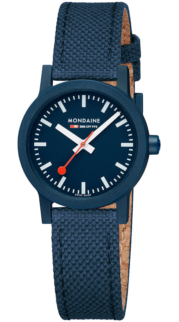 Mondaine Watch Essence Deep Ocean Blue Textile MS1.32140.LD