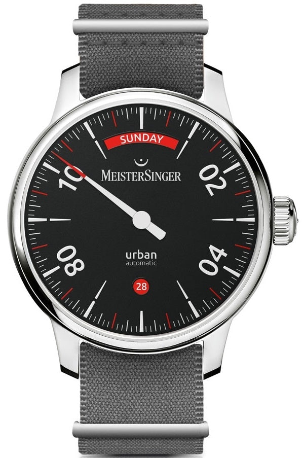 MeisterSinger Watch Urban Day Date Black URDD902