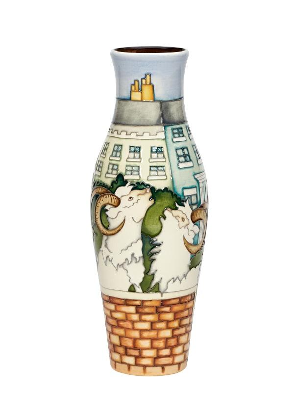 Moorcroft Llandudno Goats Limited Edition Vase, MCR-255