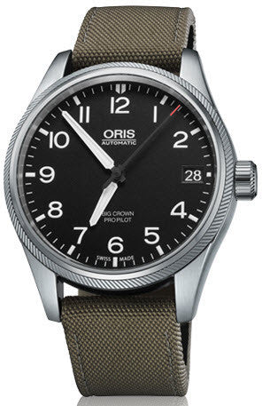 Oris Watch Big Crown ProPilot Date Olive Textile 01 751 7697 4164-07 5 20 14FC