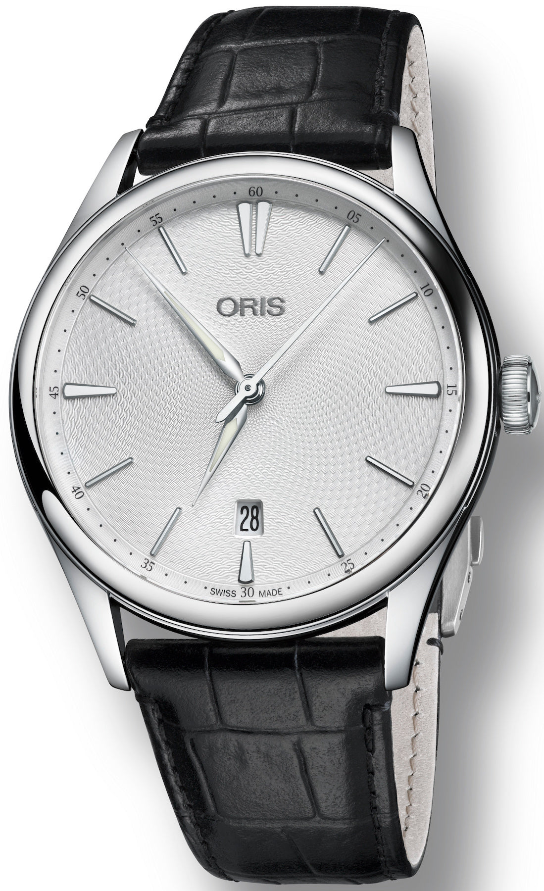Oris Watch Artelier Date Leather 01 733 7721 4051-LS Black