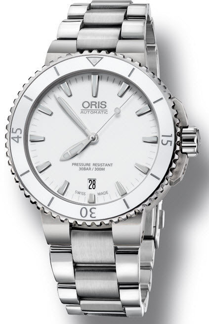 Oris Watch Aquis Date White Bracelet 01 733 7676 4156-07 8 21 10P