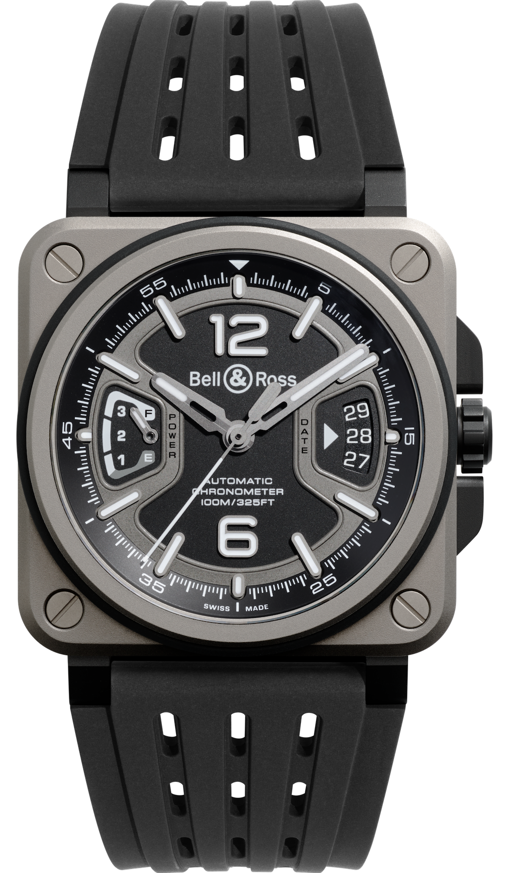 Bell && Ross BR X3 Black Titanium Watch BRX3R-BL-TI/SRB