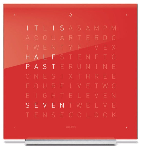 QLOCKTWO Clock Touch Acrylic Glass Cherry Cake_1