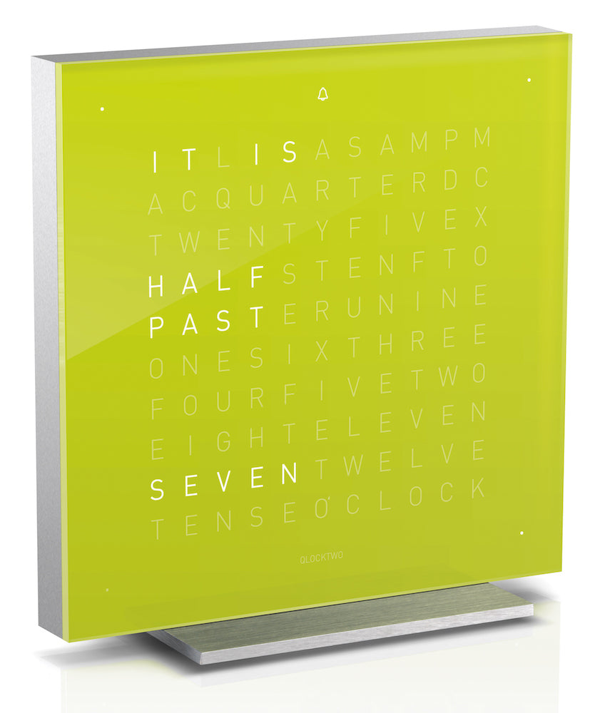 QLOCKTWO Touch Lime Juice Table Clock 13.5cm T4SENLJ