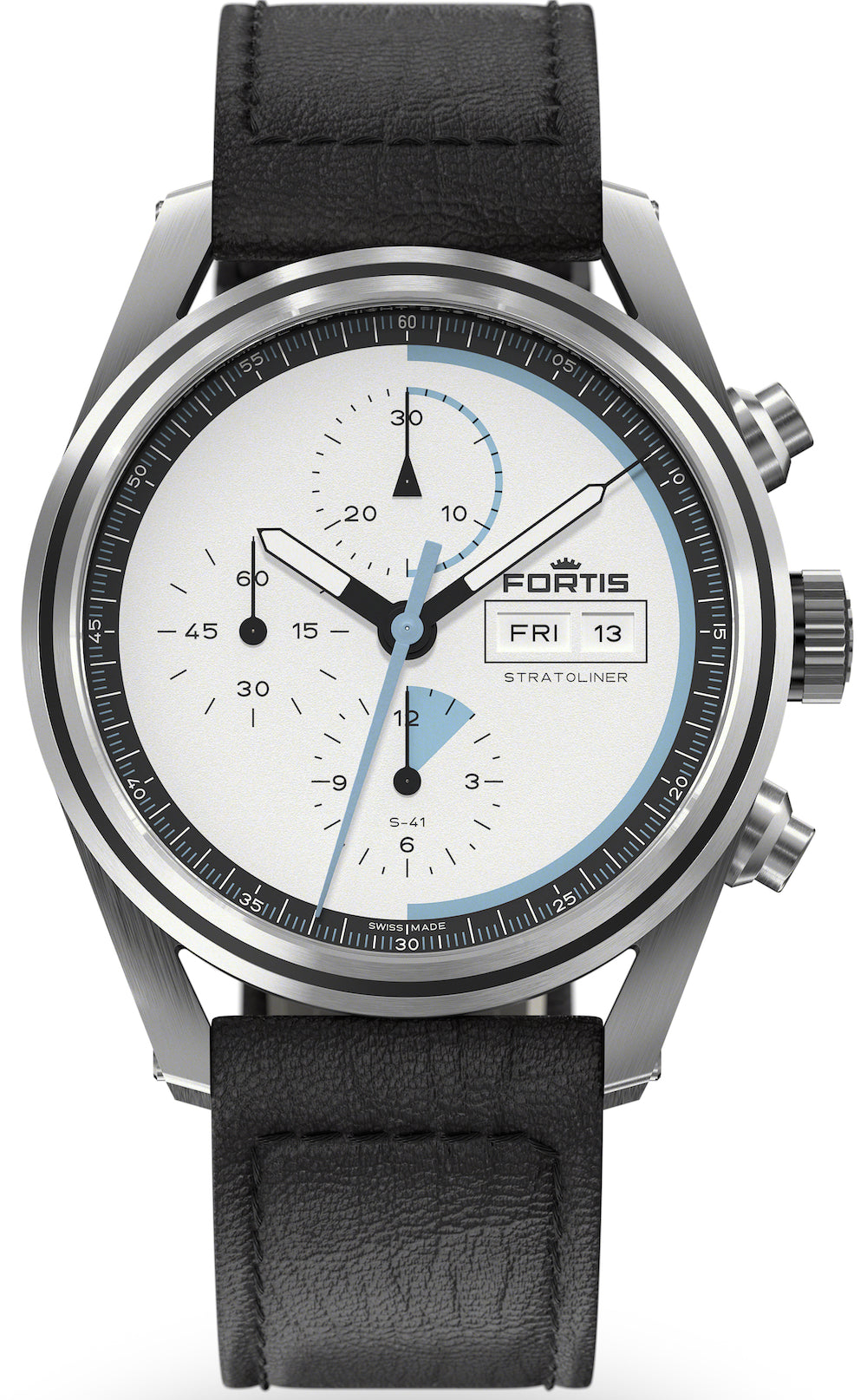 Fortis Watch Stratoliner White Dust Aviator Strap F2340014
