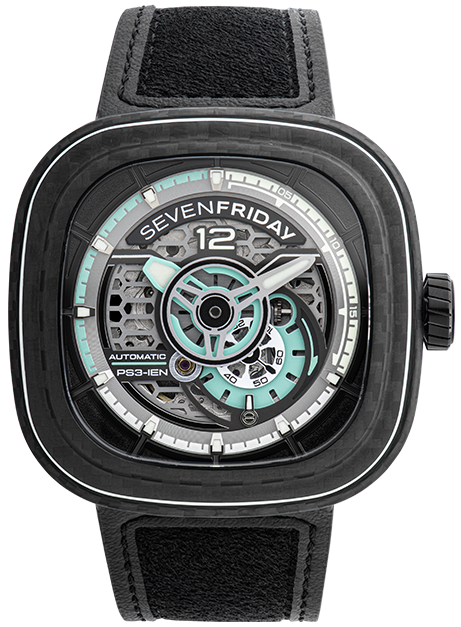 SevenFriday Watch PS3/01 Carbon Jade Limited Edition PS3/01