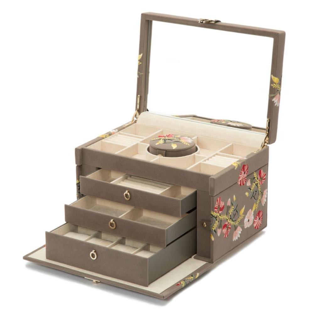Wolf Jewellery Case Zoe Large Mink 393013