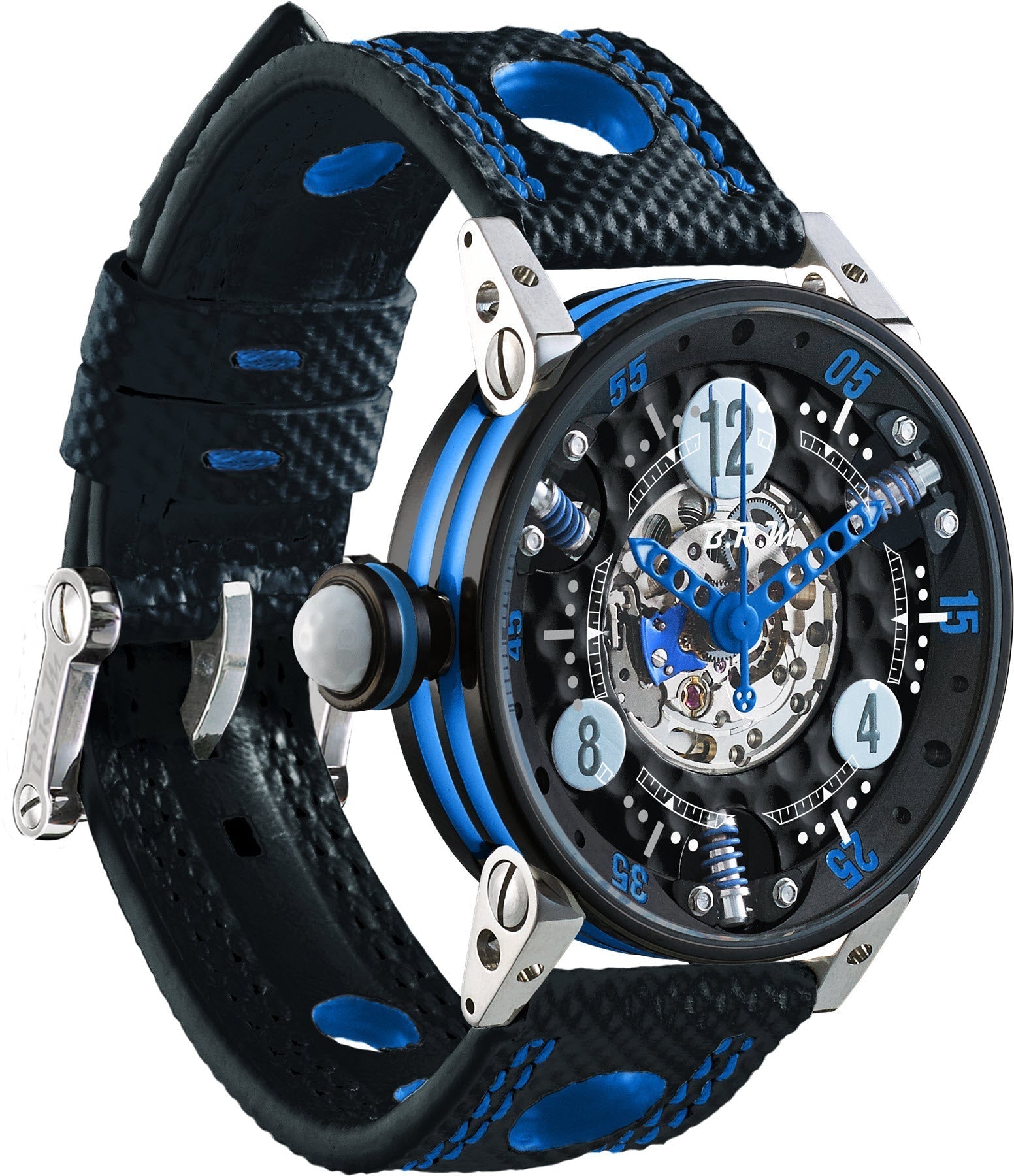 B.R.M Watch Golf Master Ladies Dark Blue Hands GF7-38-SA-N-SQ-ABLF Image 1