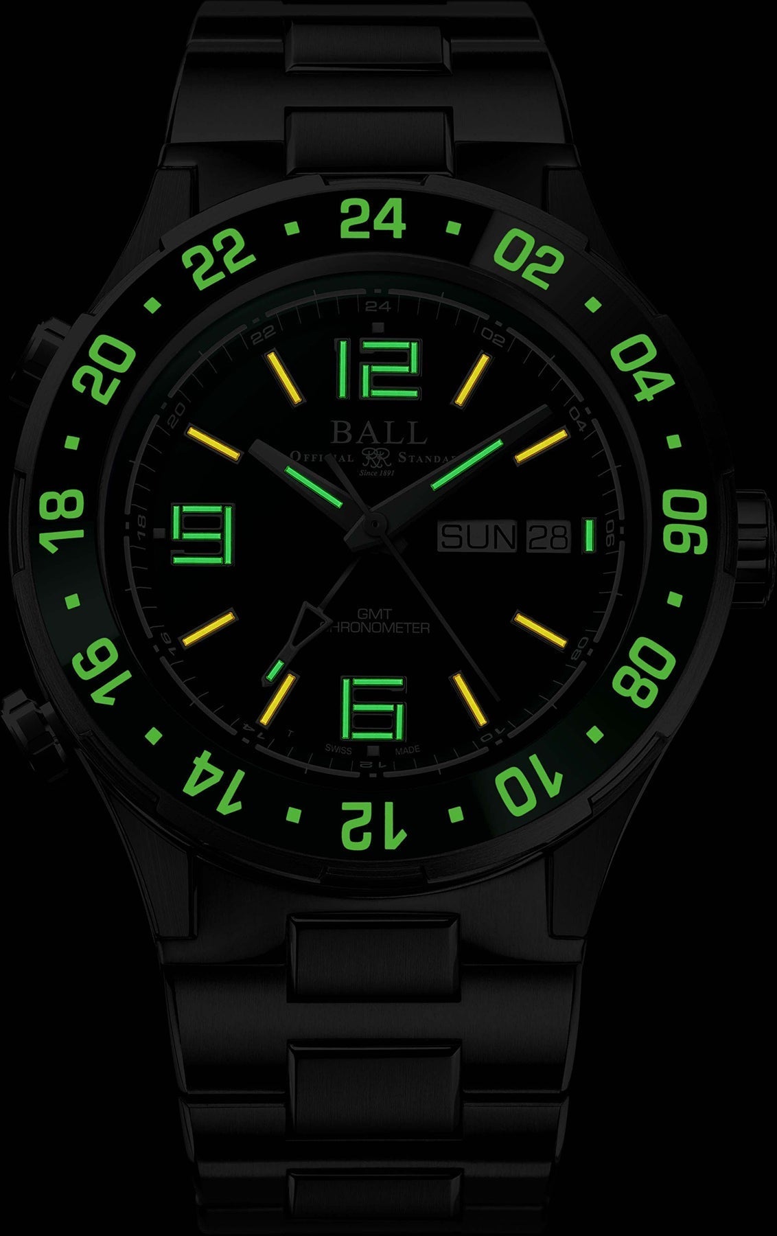 Ball Watch Company Roadmaster Marine GMT Limited Edition Watch DG3000A-S2C-GR Image 2
